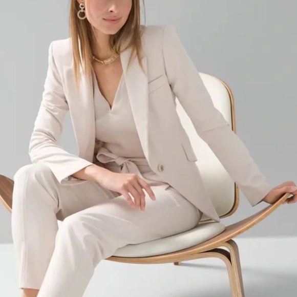 White House Black Market Jackets & Blazers - White House Black Market Light Beige Blazer